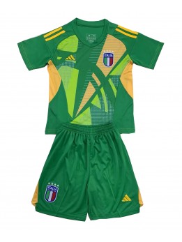 Billige Italia Keeper Bortedraktsett Barn EM 2024 Kortermet (+ Korte bukser)